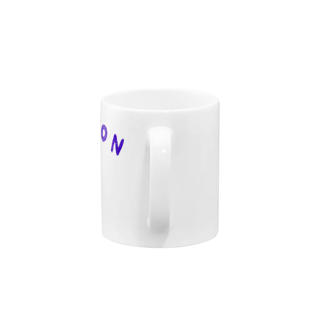 NIKORASU GOのグルメデザイン「素うどん」 Mug :handle