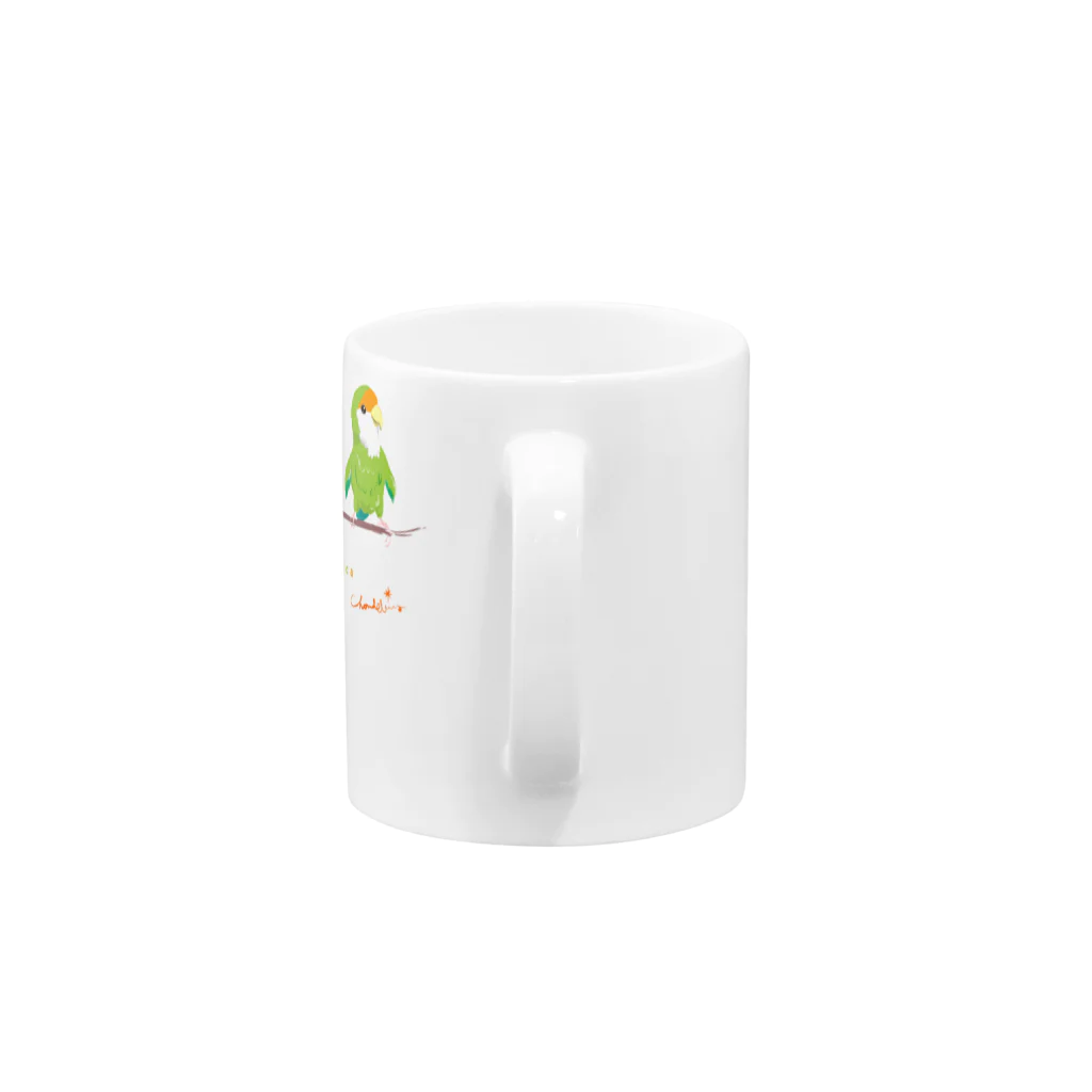 LittleLoroのCotolyrica ラブバード コザクラインコちゃんずA柄 Mug :handle