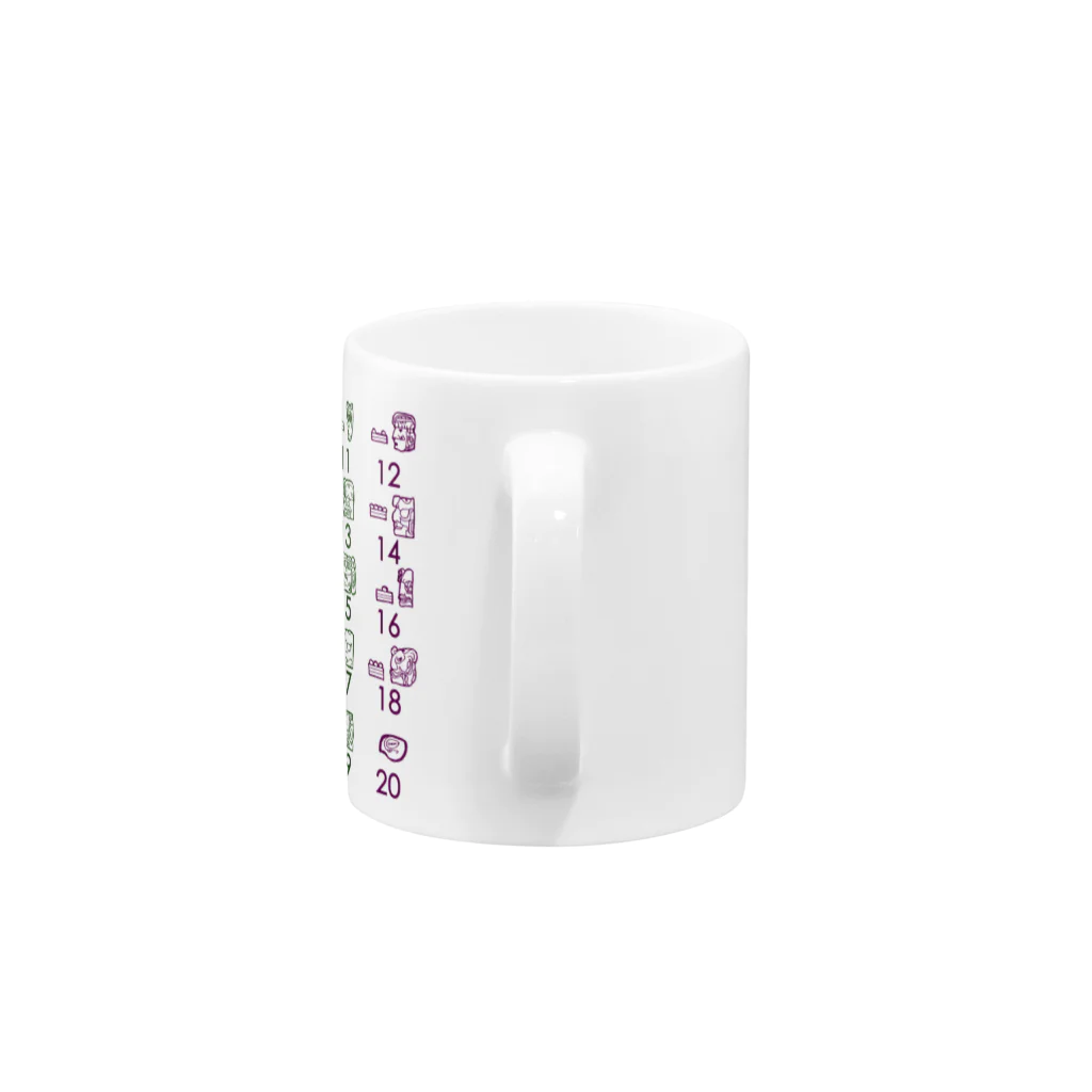 say-coのマヤ数字 Mug :handle
