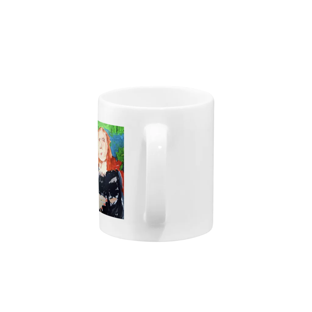 ギフっ子SHOPのギフのモナリザ Mug :handle