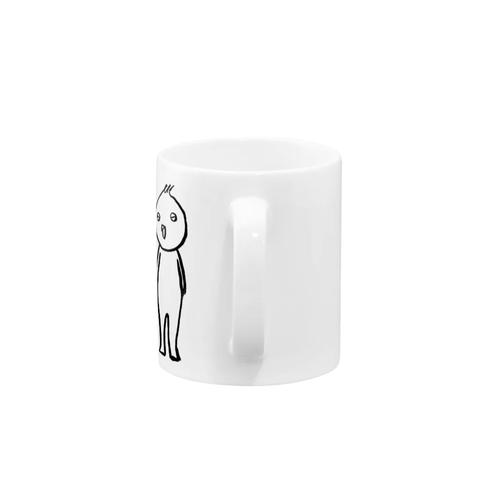 もひかんぱぱの小遣いかせぎのいんこじん Mug :handle