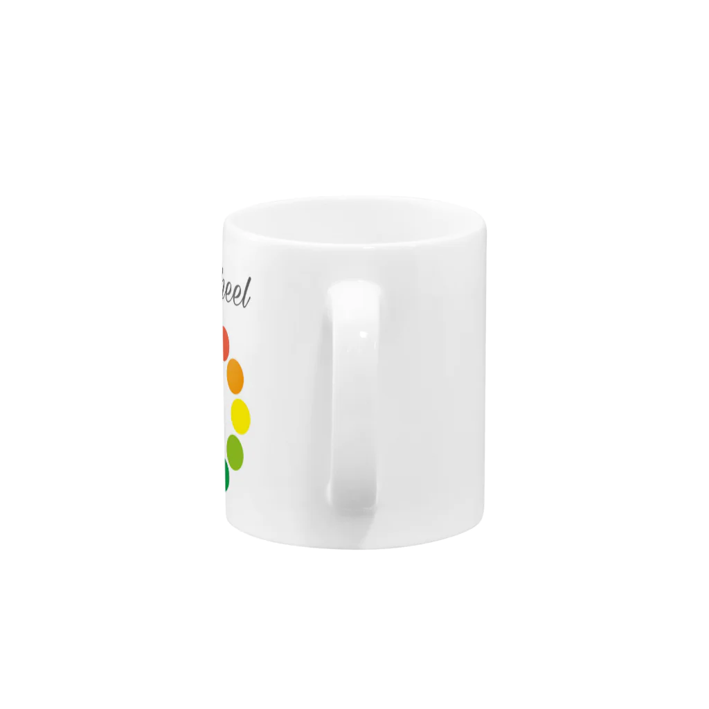 Have fun -HF-のcolor wheel Mug :handle