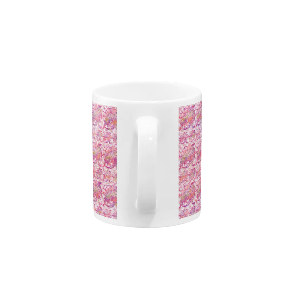 ❀花狐庵❀-HanaKoAn-の「百歳」Series * RoseFox pink マグカップの取っ手の部分