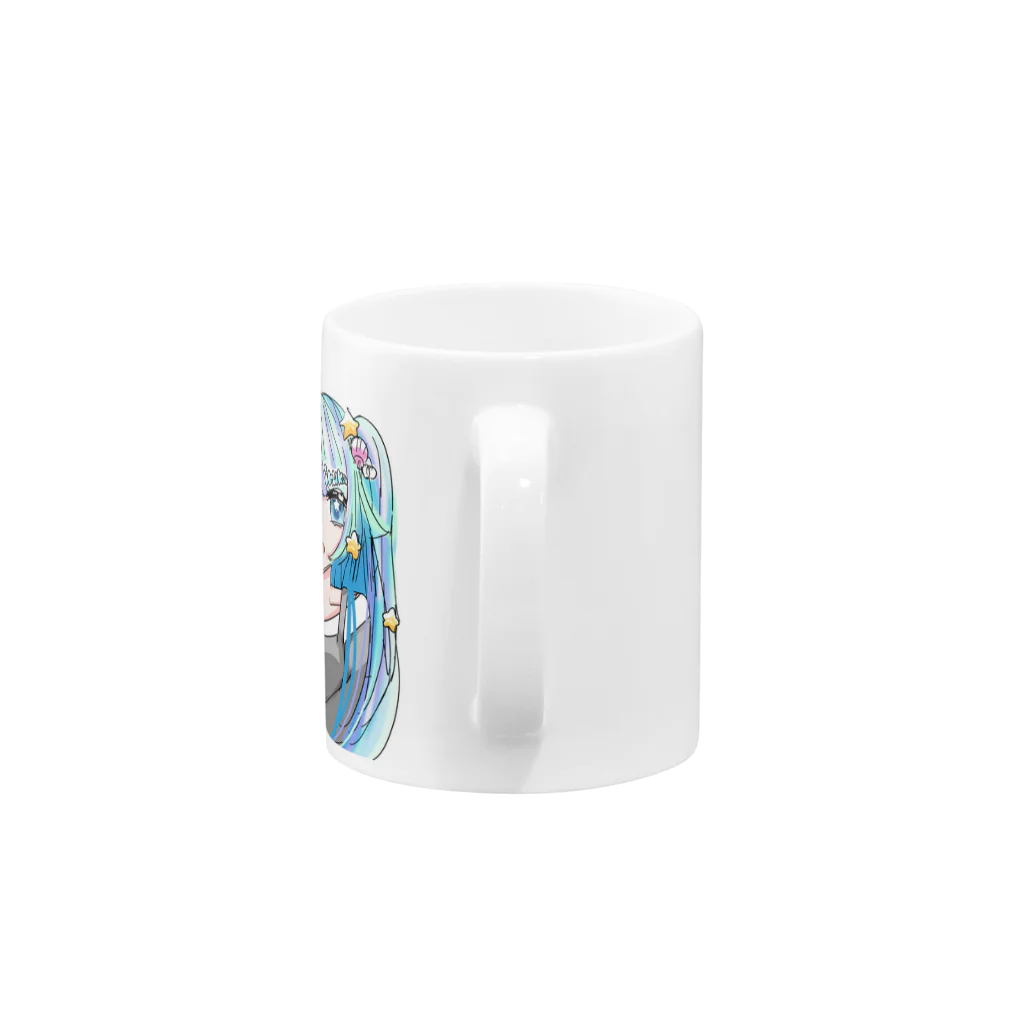 うみうしいるる🐬のいるかと貝がら Mug :handle