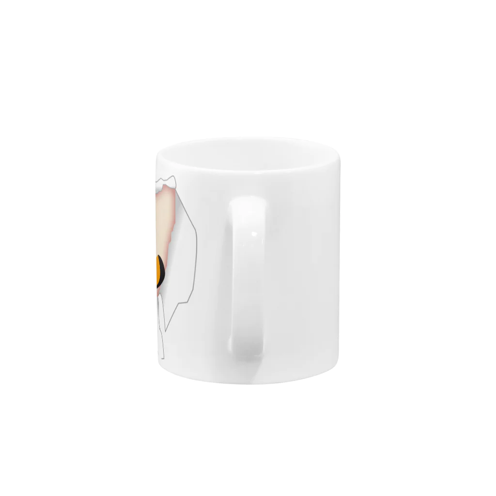 Drecome_Designの【ダミー】破れから隠隈魚(カクレクマノミ) Mug :handle