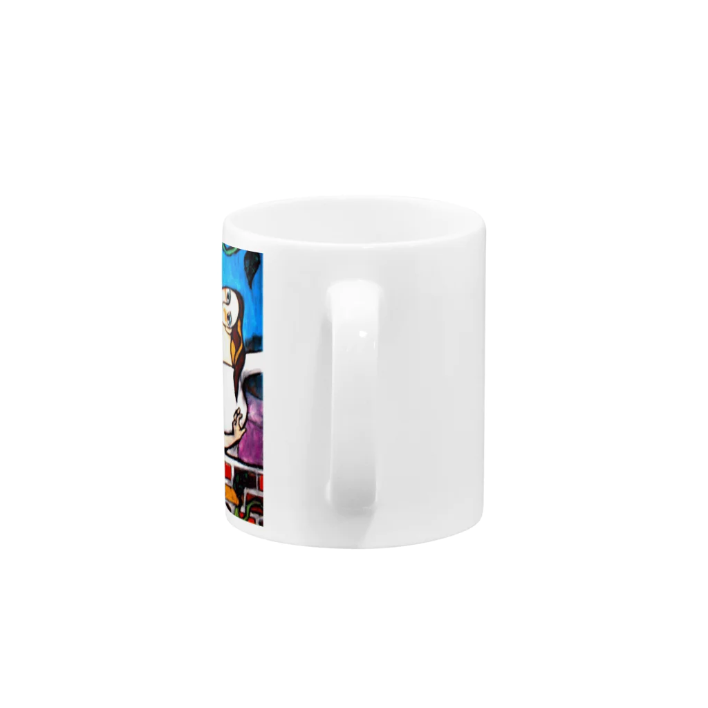 jangle juggler jaguarのアゲハチョウ Mug :handle