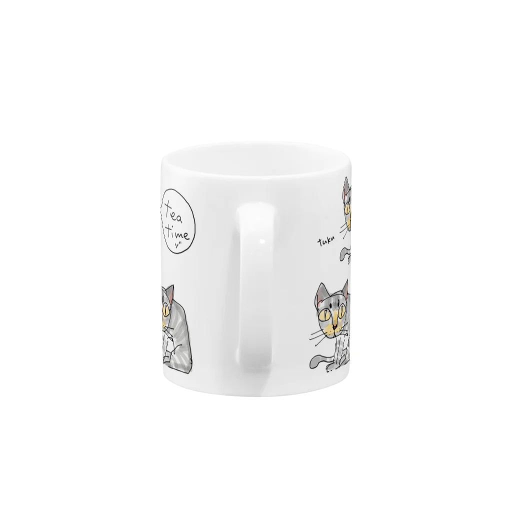 tamiの「tea timeゾ」 Mug :handle