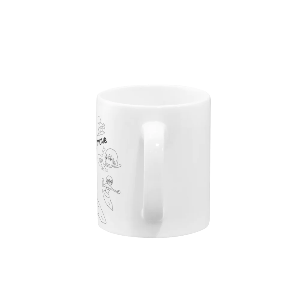 deepsterのミステリームーヴ（淡色） Mug :handle