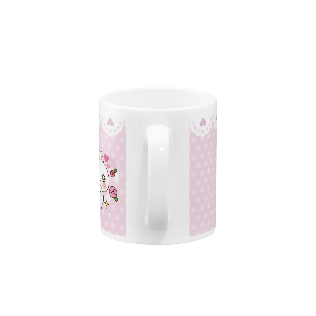 ♡らぶうさ♡のらぶうさ　ラブリーDay♡ Mug :handle