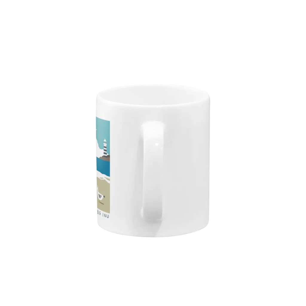 さかもと きなこのWEBショップのBIGいぬ Mug :handle