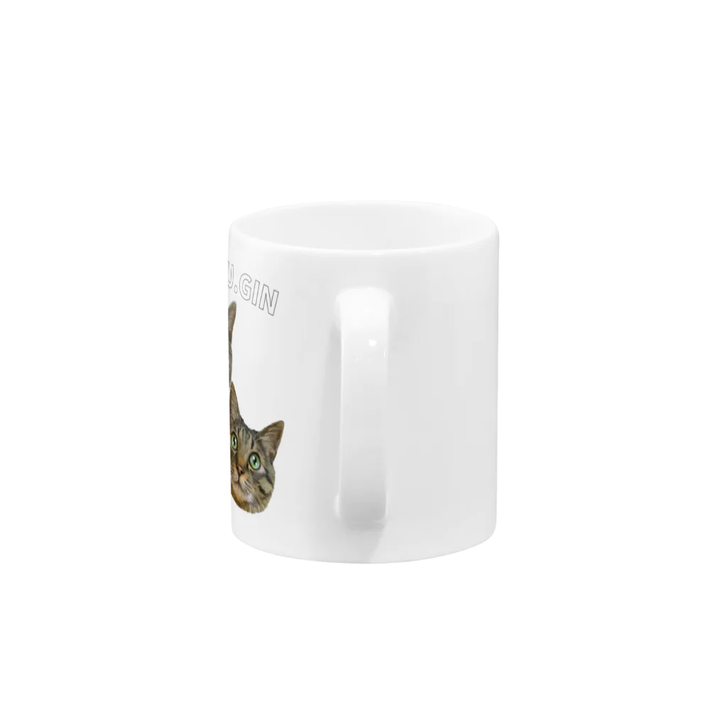 猫のイラスト屋さんのshin & kagu & gin Mug :handle