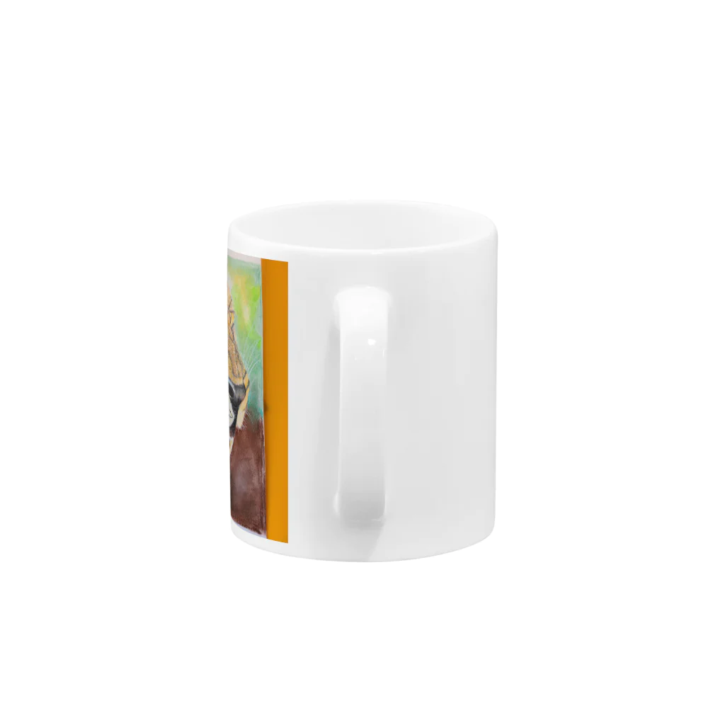 にゃんこ亀のトラくん Mug :handle