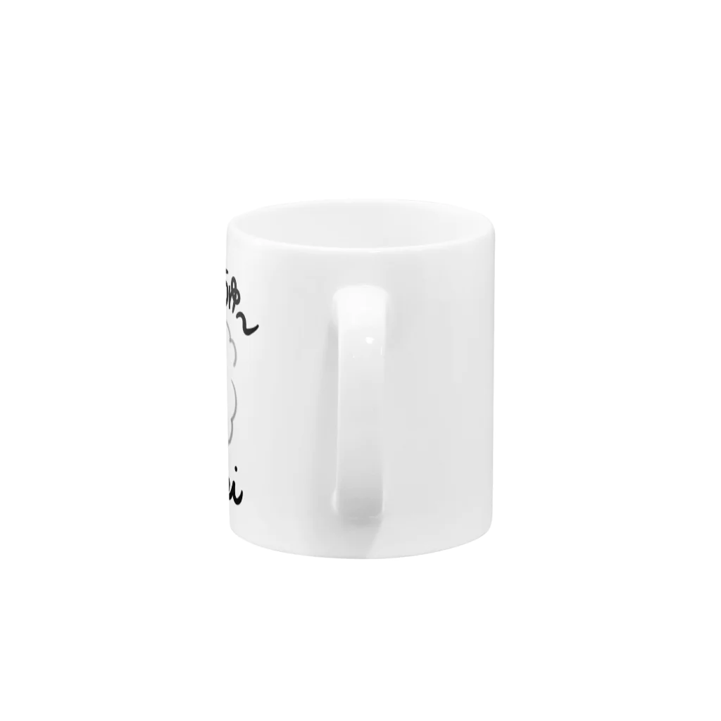 P_aquaのサングラチュー（黒文字Ver） Mug :handle