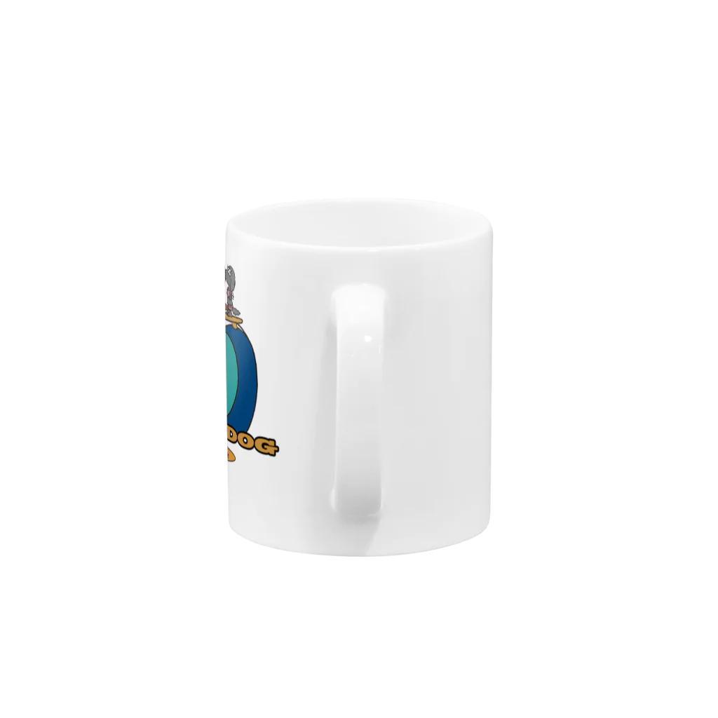 ゆるふわんにゃんのリノメレSURF DOGカラー Mug :handle