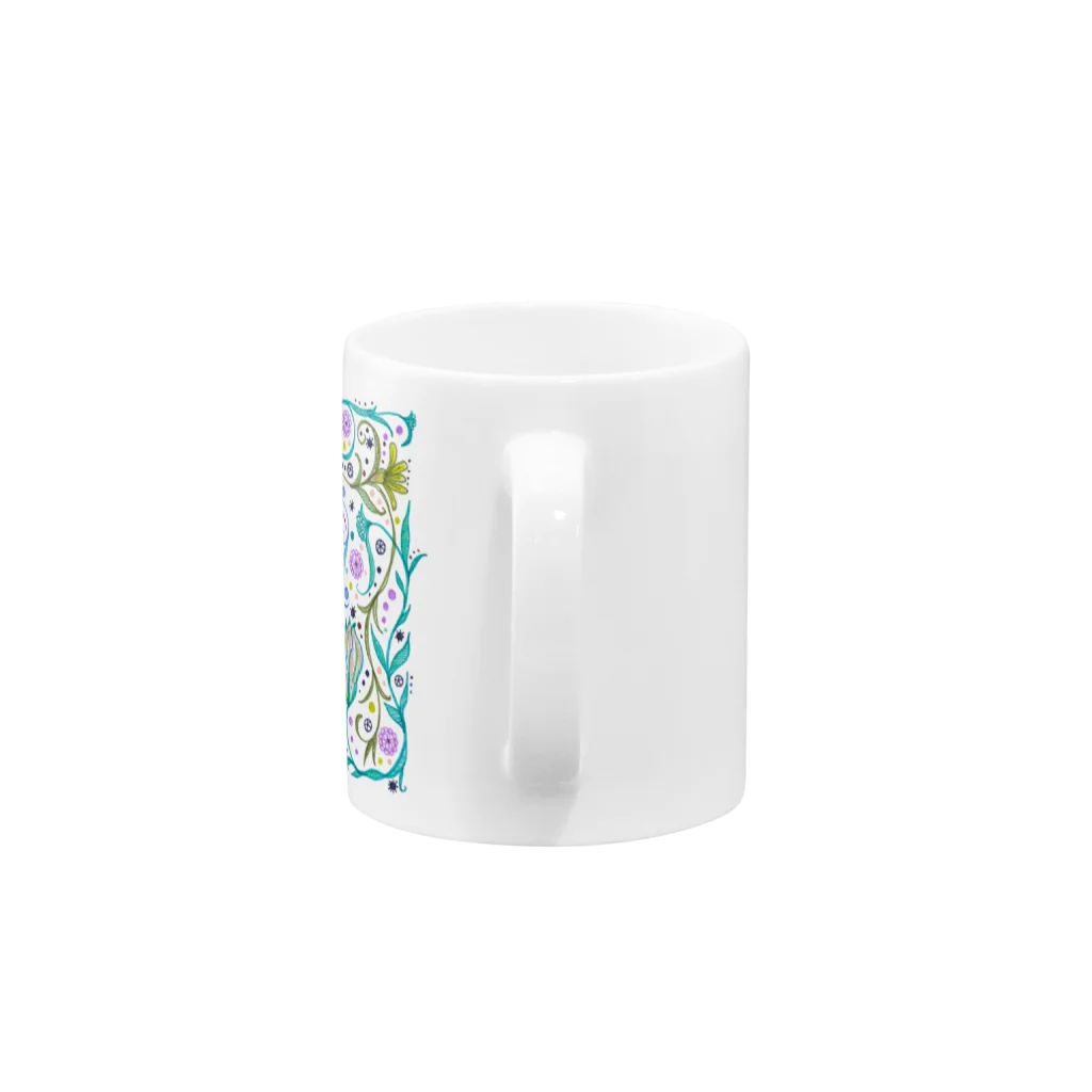 mammamの華やかエスニック Mug :handle