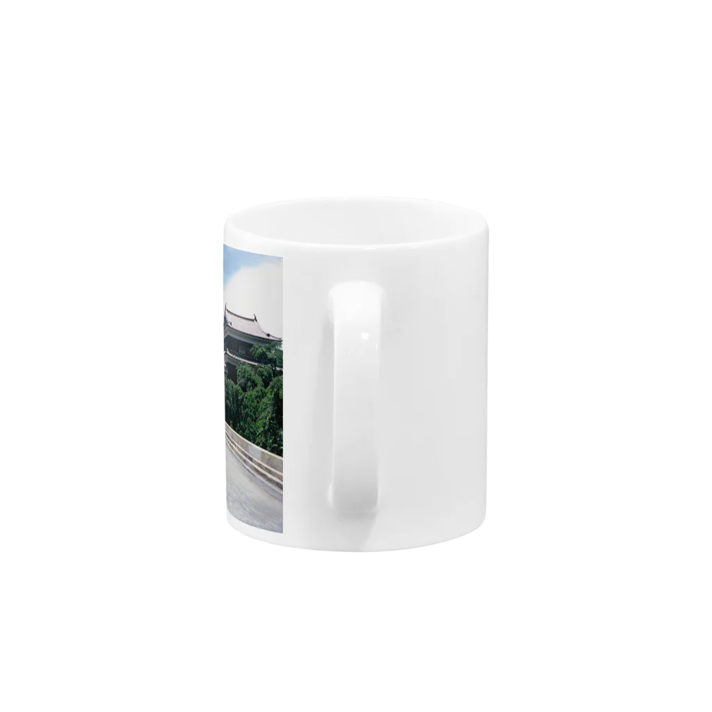 六文銭の上田城正面 Mug :handle