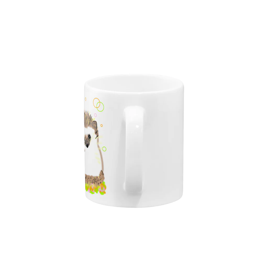 greetenのはりねずみ癒しアニマル Mug :handle