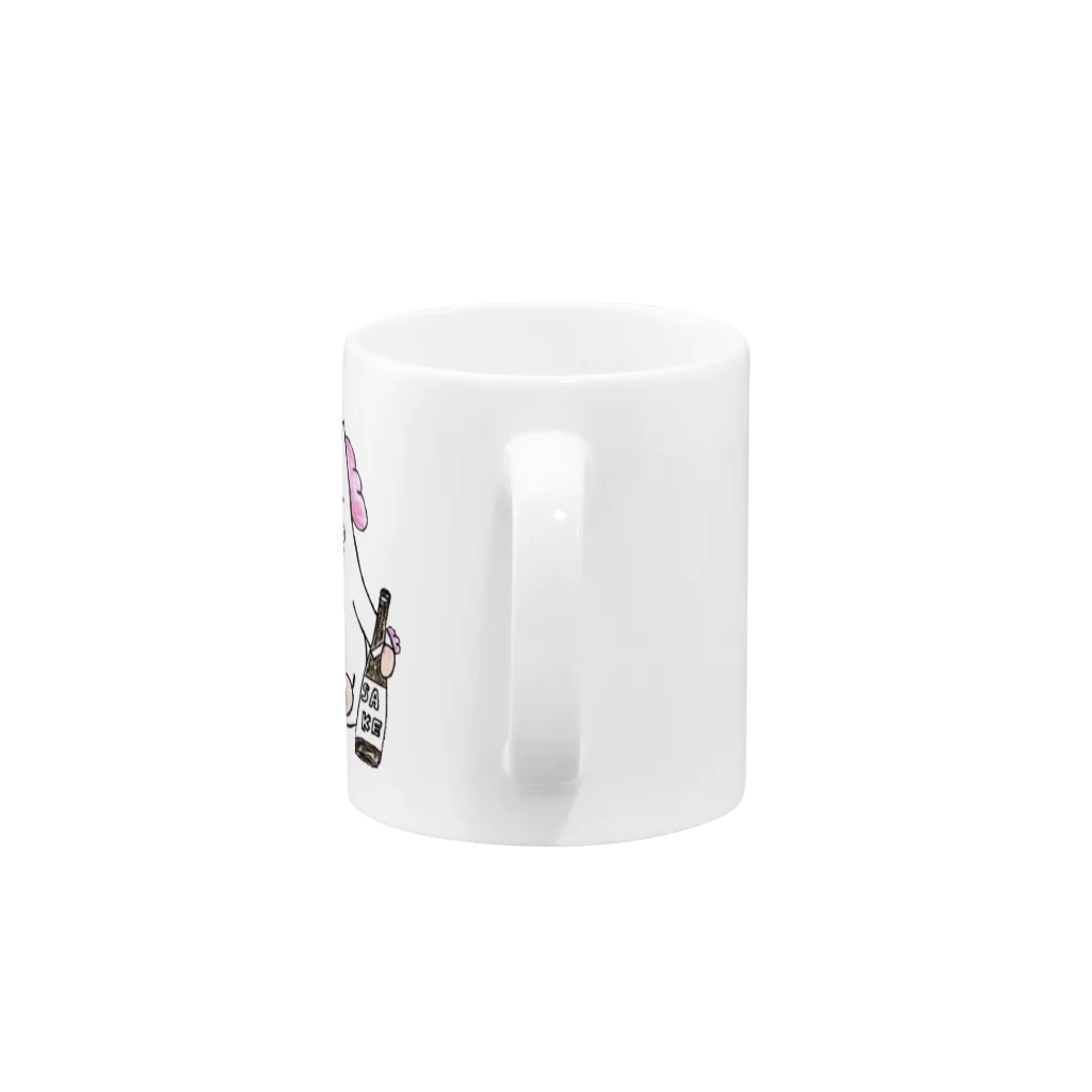 天使のやすらぎのユニコーン　ほろよいこんこん Mug :handle