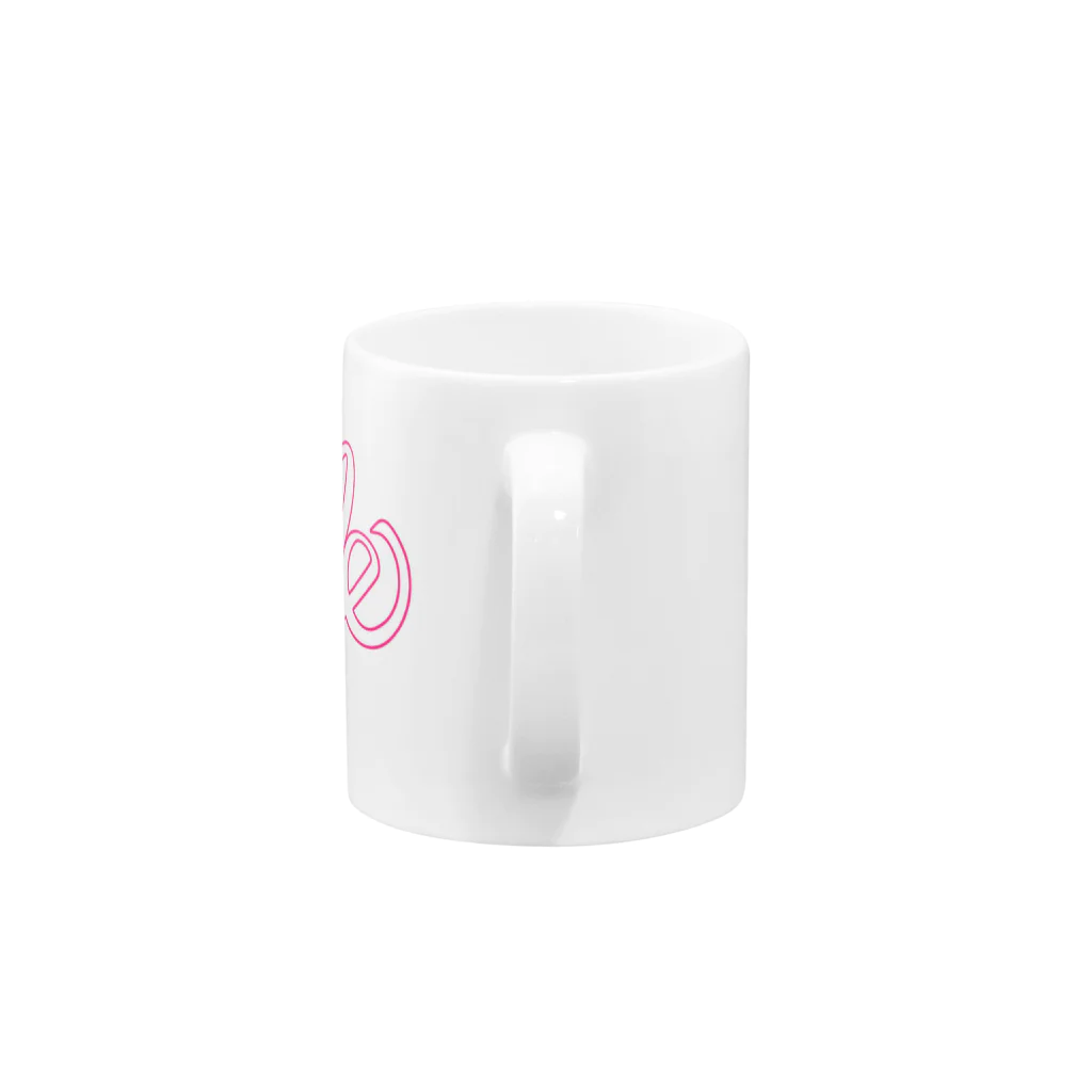 週刊少年ライジングサンズのShoogle(シューグル) Pink Line Mug :handle