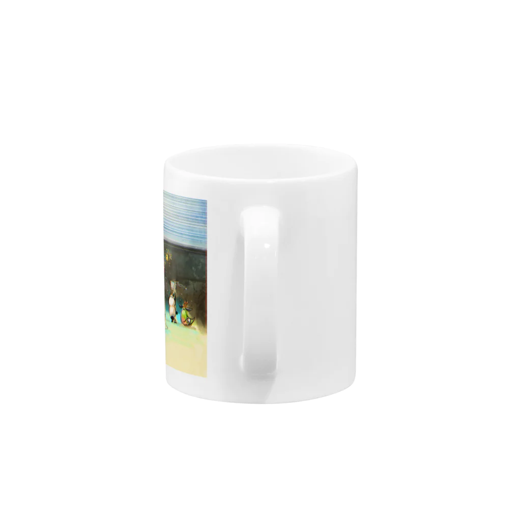 わくわくぷらざのふんわり洗車 Mug :handle