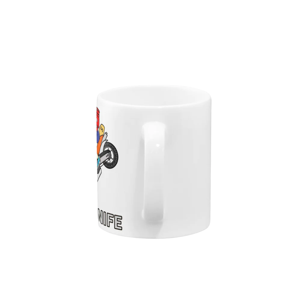 GREAT 7のジャックナイフ Mug :handle