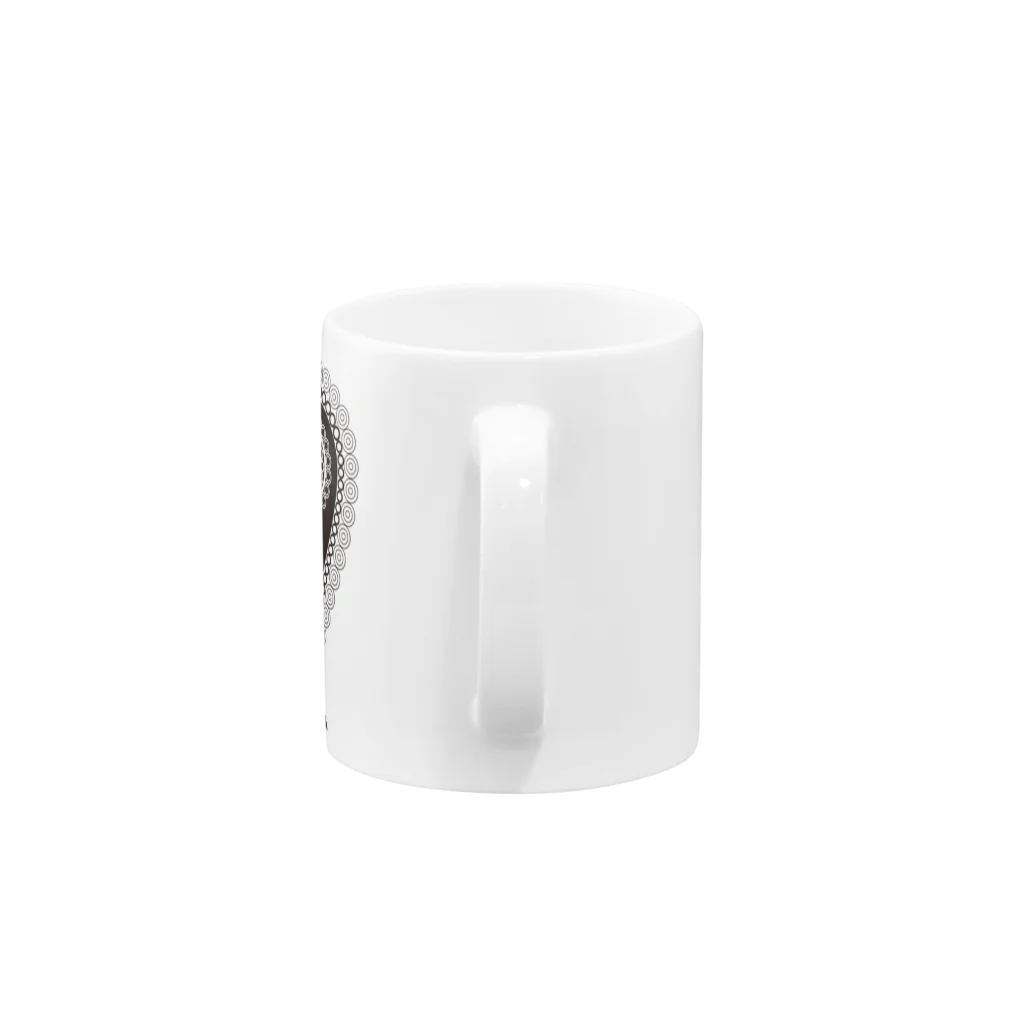 Infledge DesignのPAISLEY PARK BLK Mug :handle