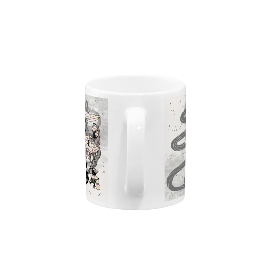 ❀花狐庵❀-HanaKoAn-の「百歳」Series * Hyakkiyako"HanaKoAn"ver. Mug :handle