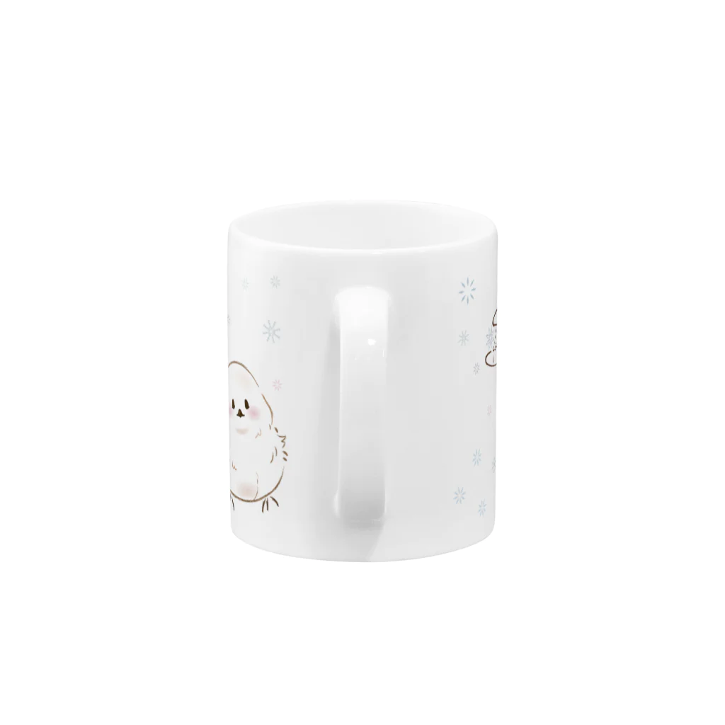 夢見る柴犬のSnow fairy Mug :handle