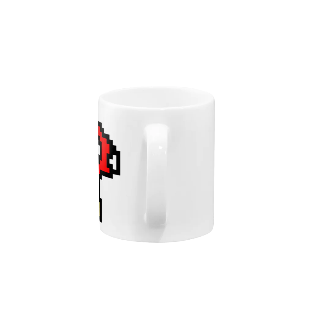 絵本作家大川内優のオリジナル絵本グッズショップのキノコアイコン Mug :handle