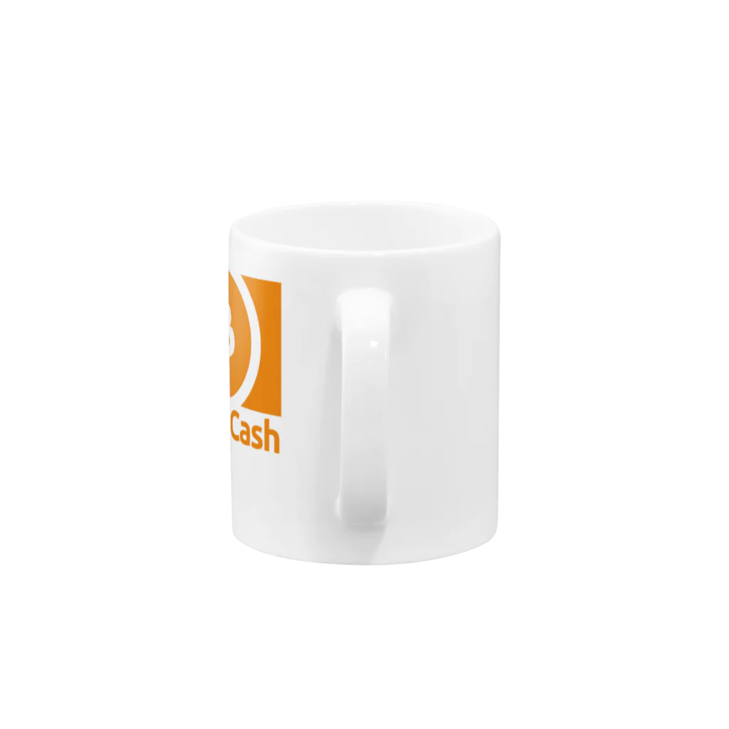 bitcoinersの【B】ビットコインキャッシュシンボル Mug :handle