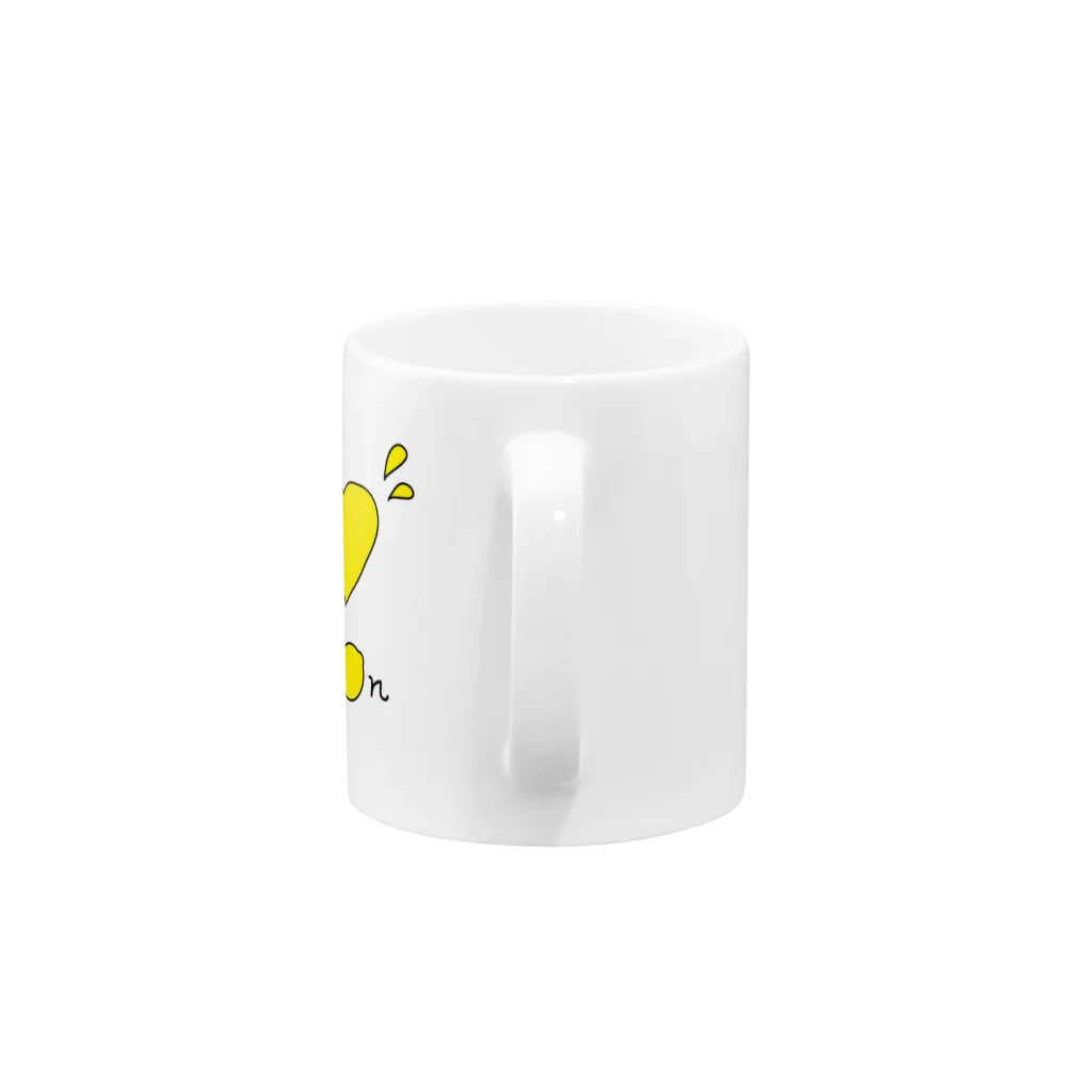 Lettle Happy EverydayのI loveレモン Mug :handle