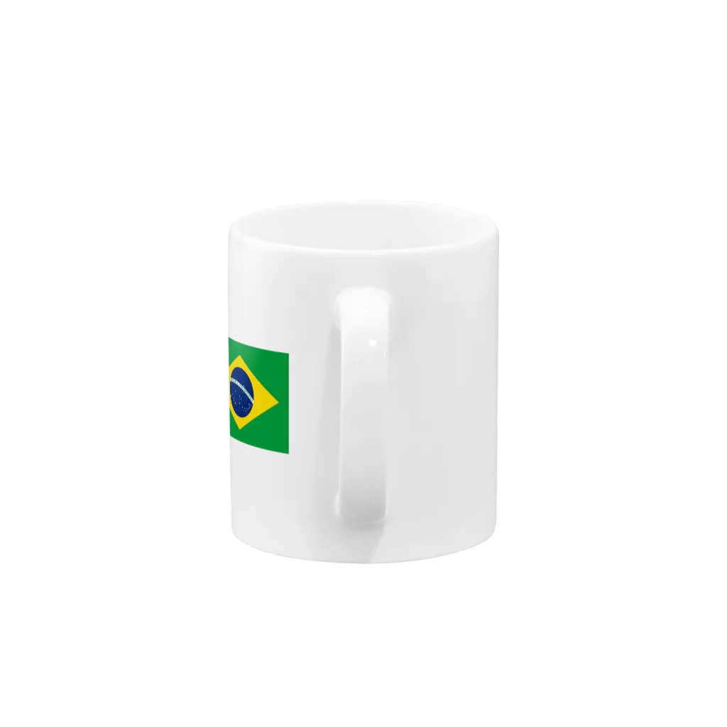 美々野くるみ@金の亡者のブラジル　国旗 Mug :handle