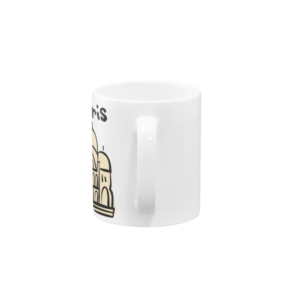 ぽっぷんすたんぷ -POP’N STAMP-のParis サクレ・クール寺院 Mug :handle