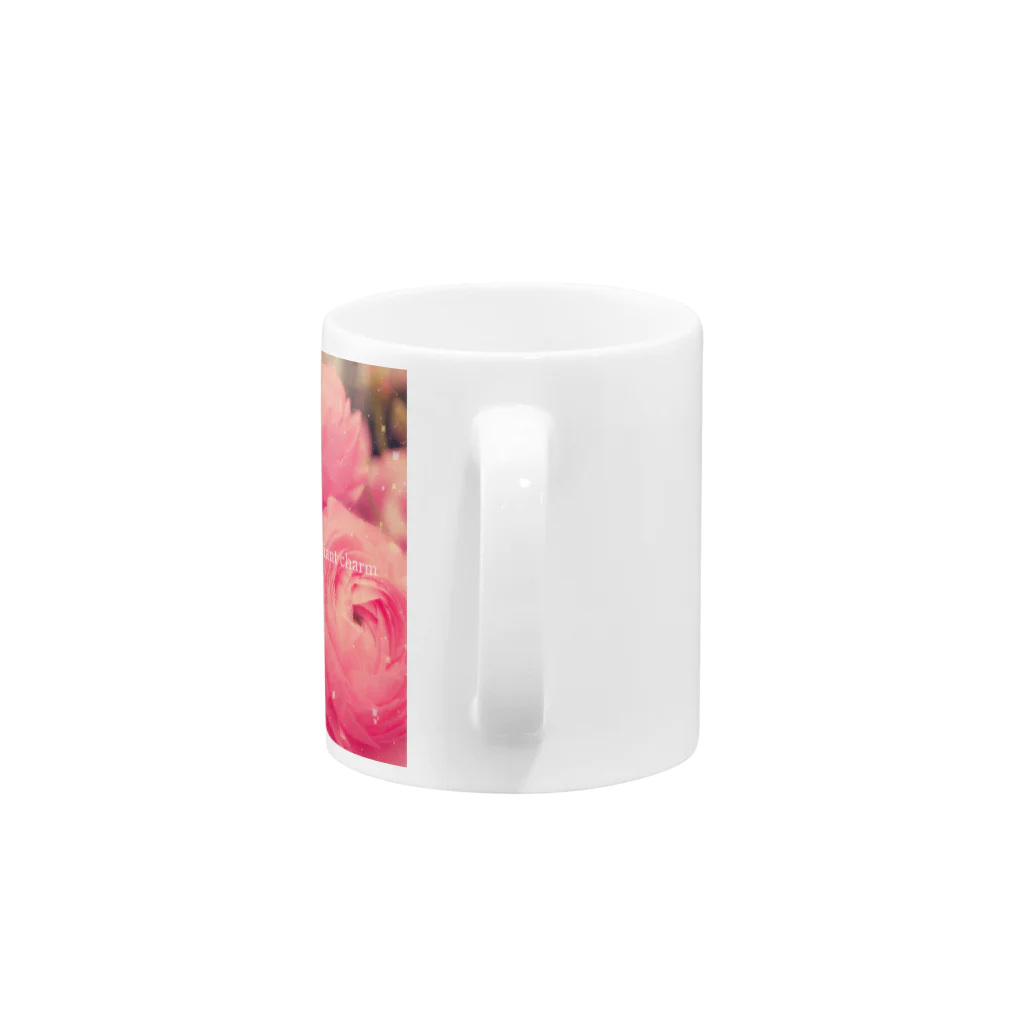 あお*のピンクのお花 Mug :handle