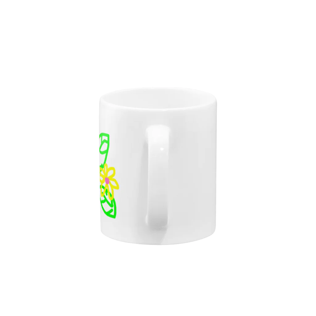 2step_by_Jrの幸せを呼ぶ葉っぱ Mug :handle