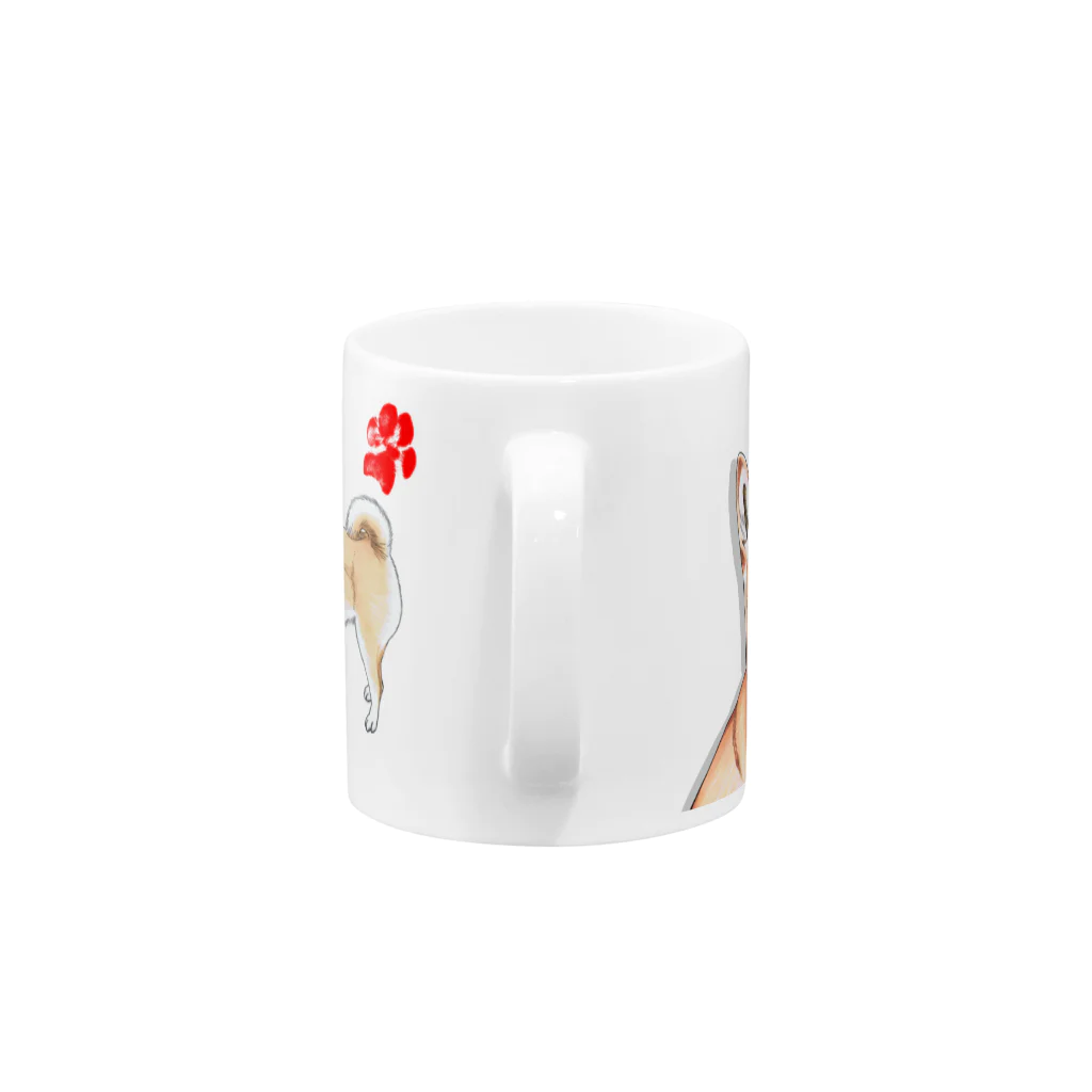 koha channelの柴犬小春　飲むよってにマグ Mug :handle