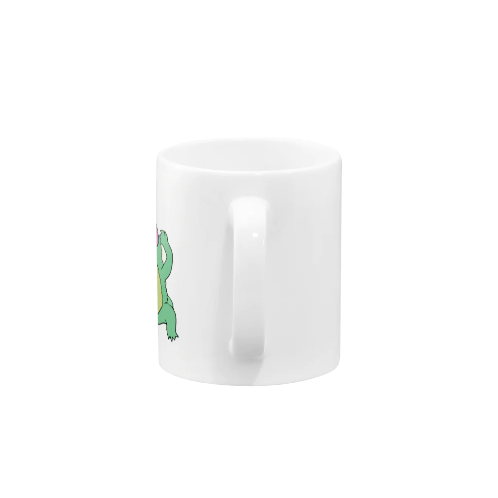 ワニ子村のニット帽のワニ子 Mug :handle