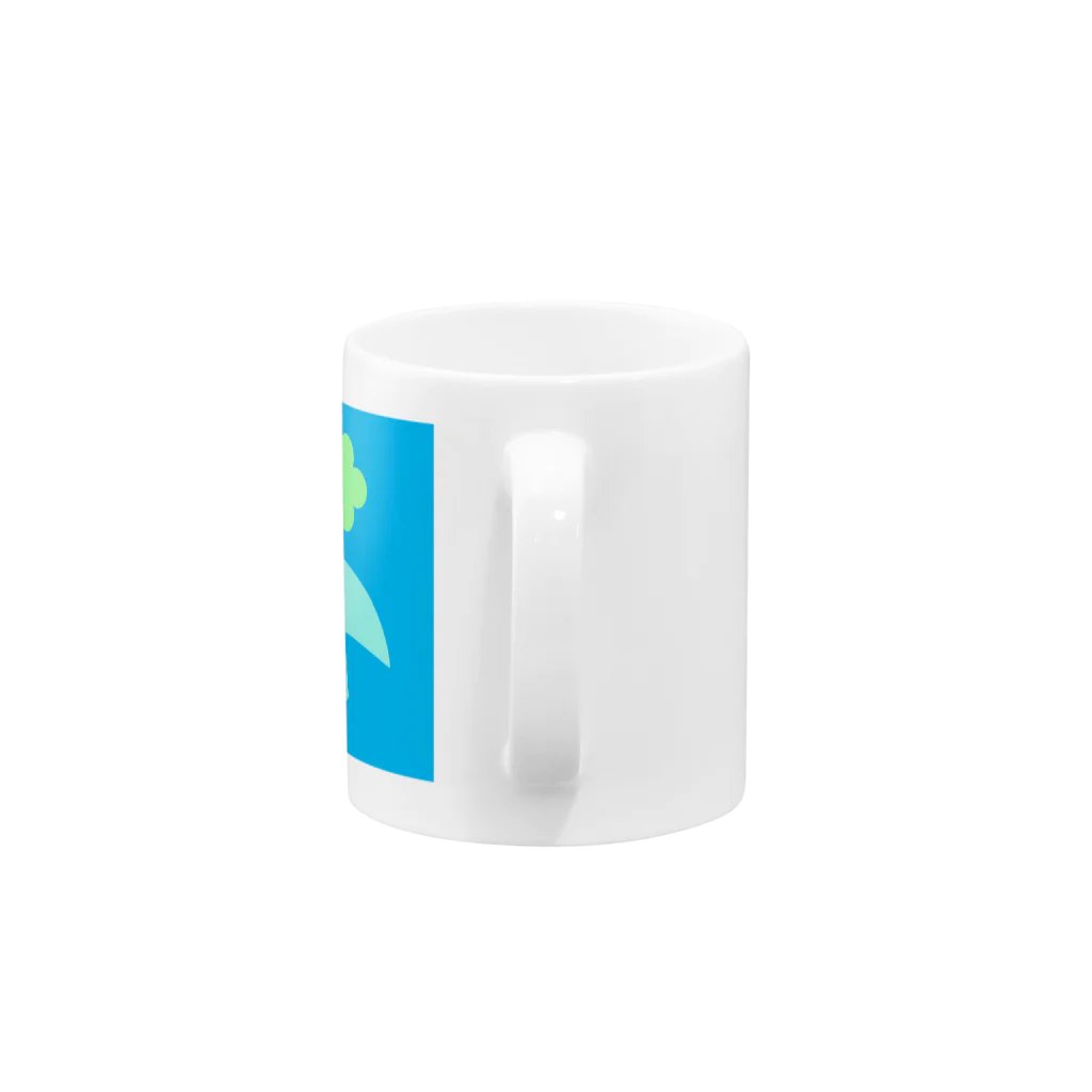 AROMA☆LOVELYのクローバーを運ぶ鳥 Mug :handle