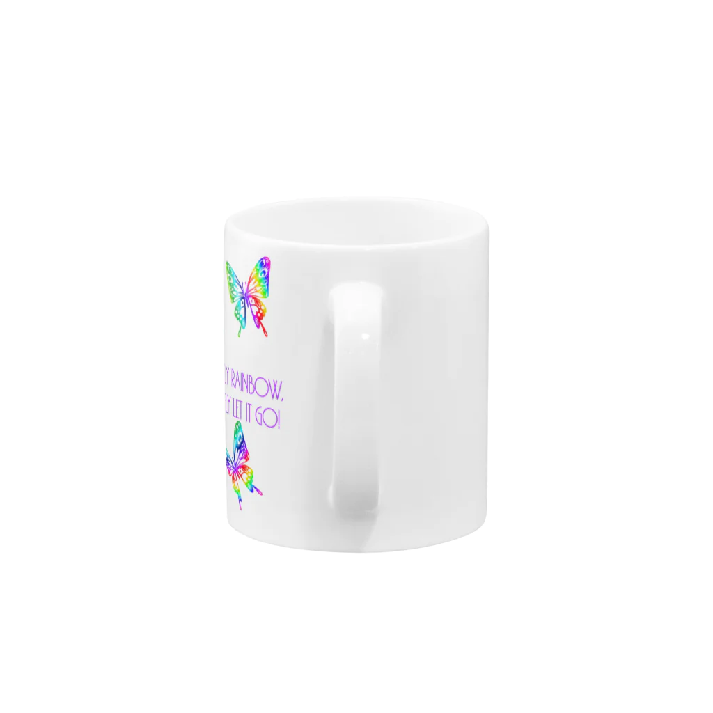 yamico835のBUTTERFLY RAINBOW Mug :handle