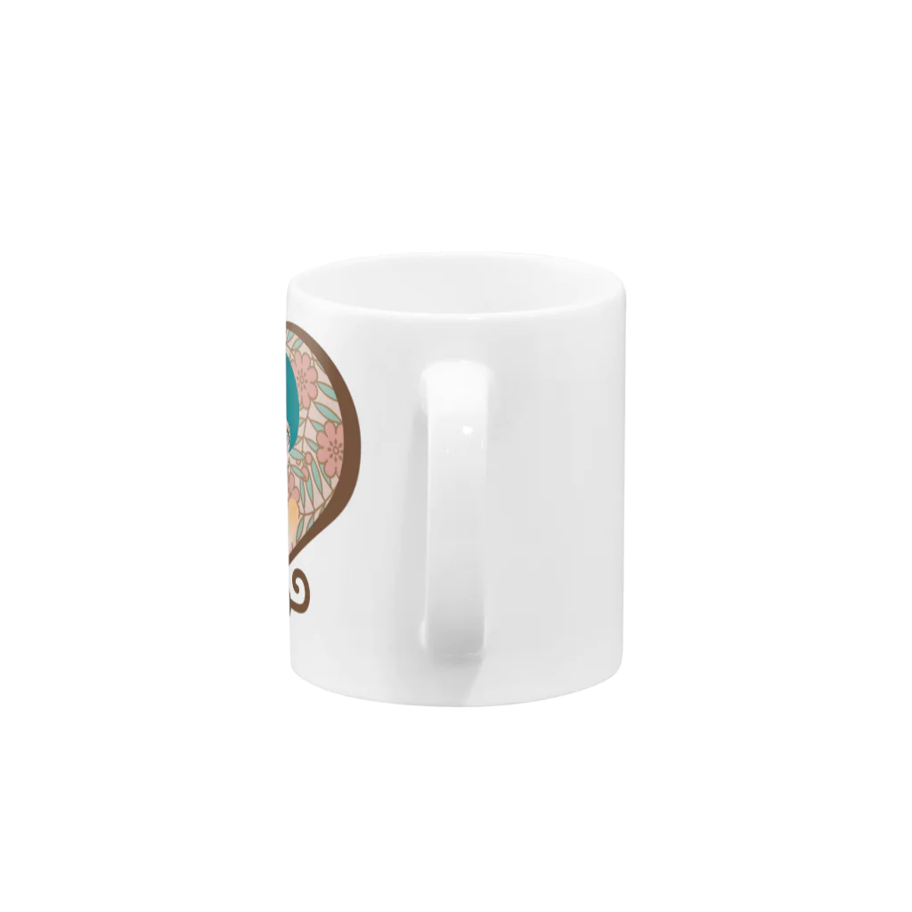 アトリエ縁 -yukari-のtwins(茶) Mug :handle