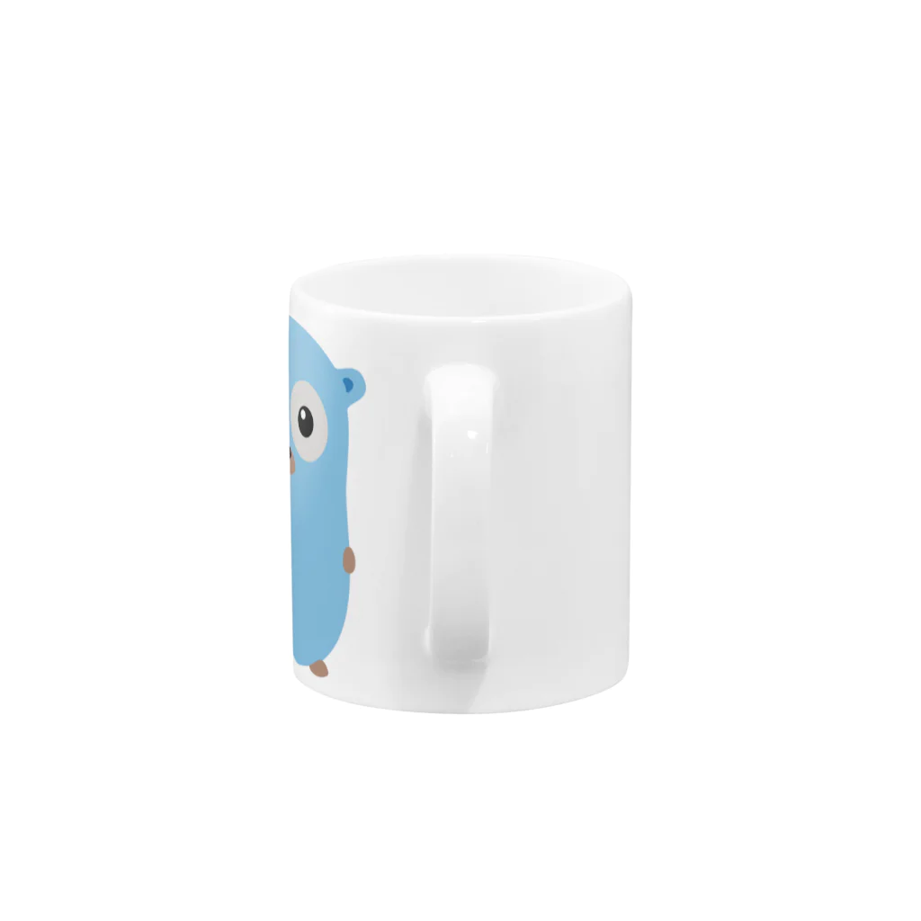 tenntenn ʕ ◔ϖ◔ʔ ==GoのGopher front Mug :handle