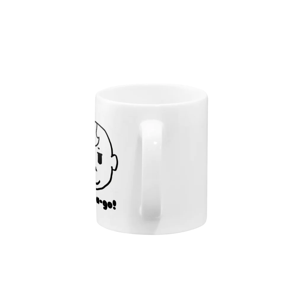 LLP-babyのNijyu-a -go! 薄毛boy Mug :handle