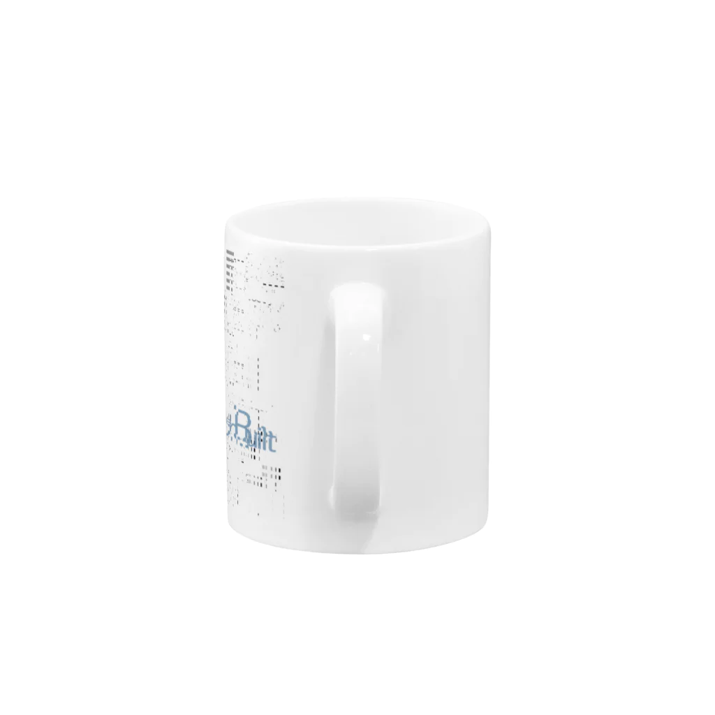 GlitchBuiltのWhite noise (GlitchBuilt Logo) Mug :handle