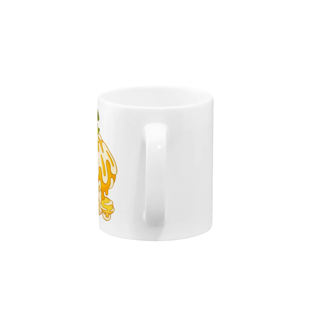 ZipBearTownのジップベア きのこハウス Mug :handle