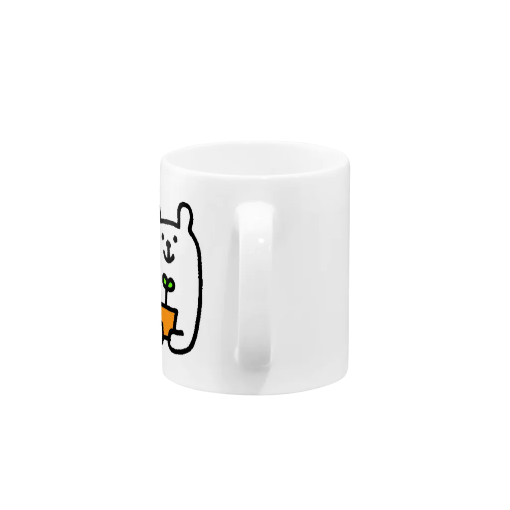 hiyoのしろくまふたば Mug :handle