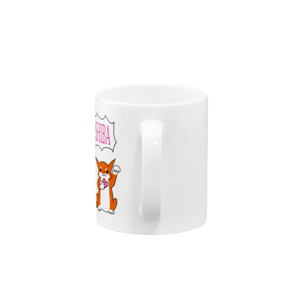 あずき母の招き柴犬 Mug :handle