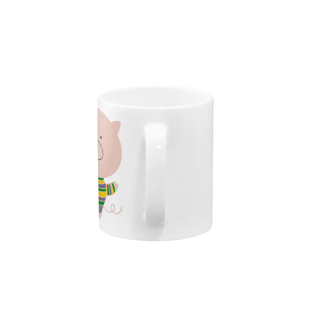 tankovuのおだやかブーちゃん Mug :handle