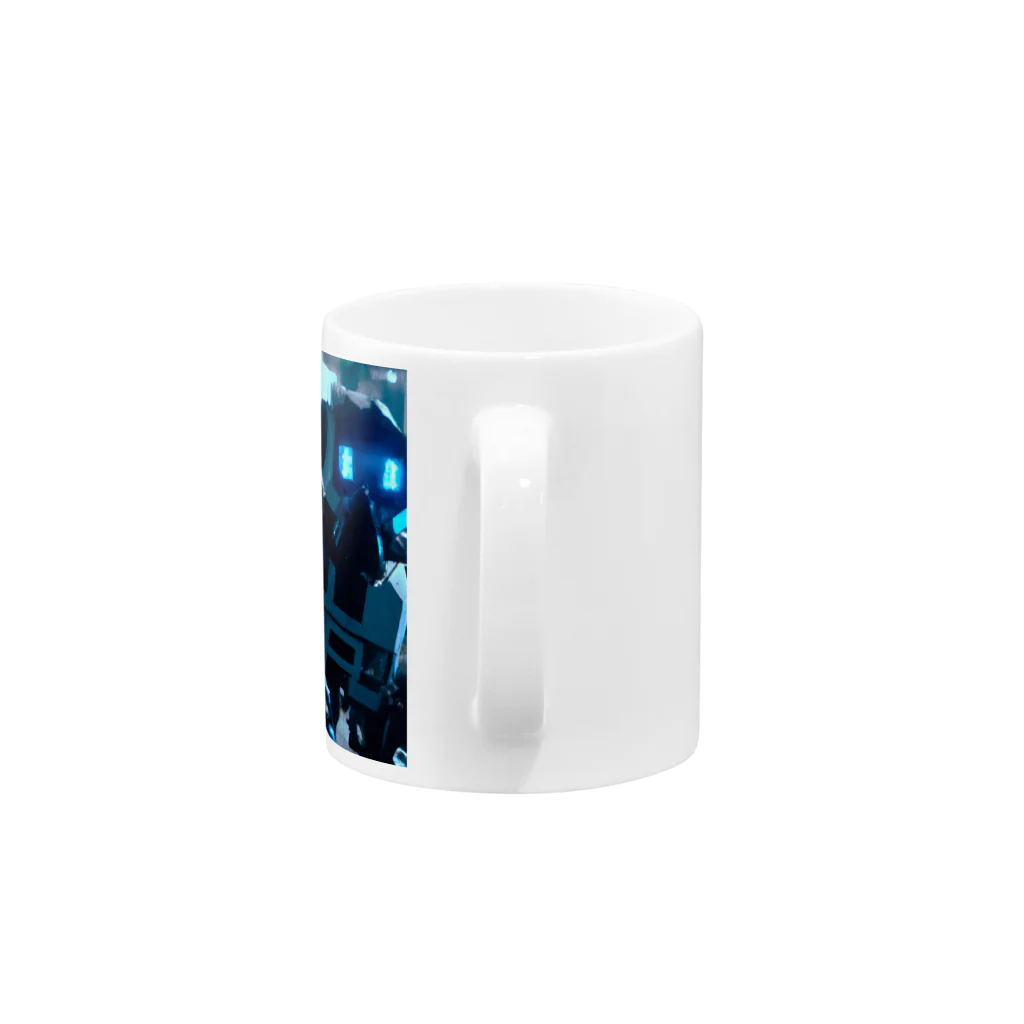 tiger4thのCyberpunk robots Mug :handle