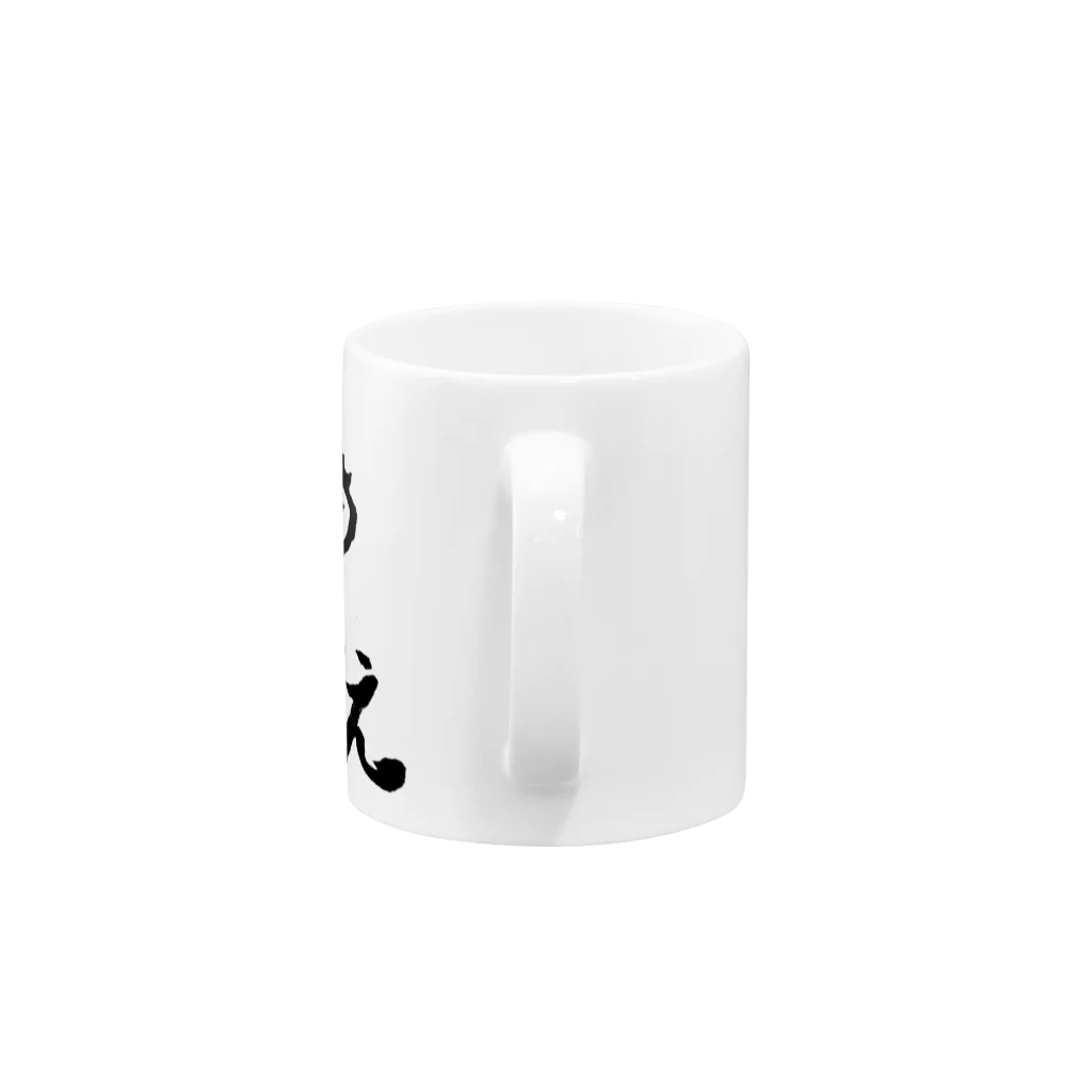 たんたんDESIGNのさざえ Mug :handle