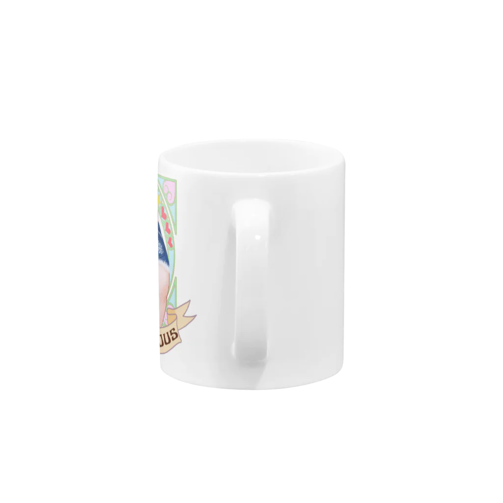 曲線美アートグッズショップの曲線美グッズ Mug :handle